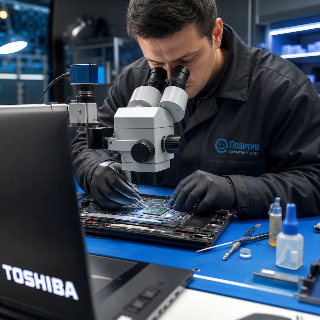 Замена видеокарты ноутбука Toshiba в Кирове