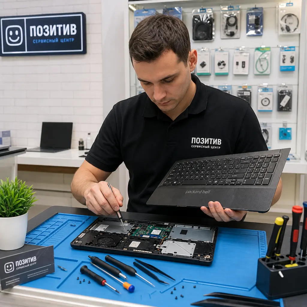 заменить клавиатуру на ноутбуке Packard Bell в Кирове