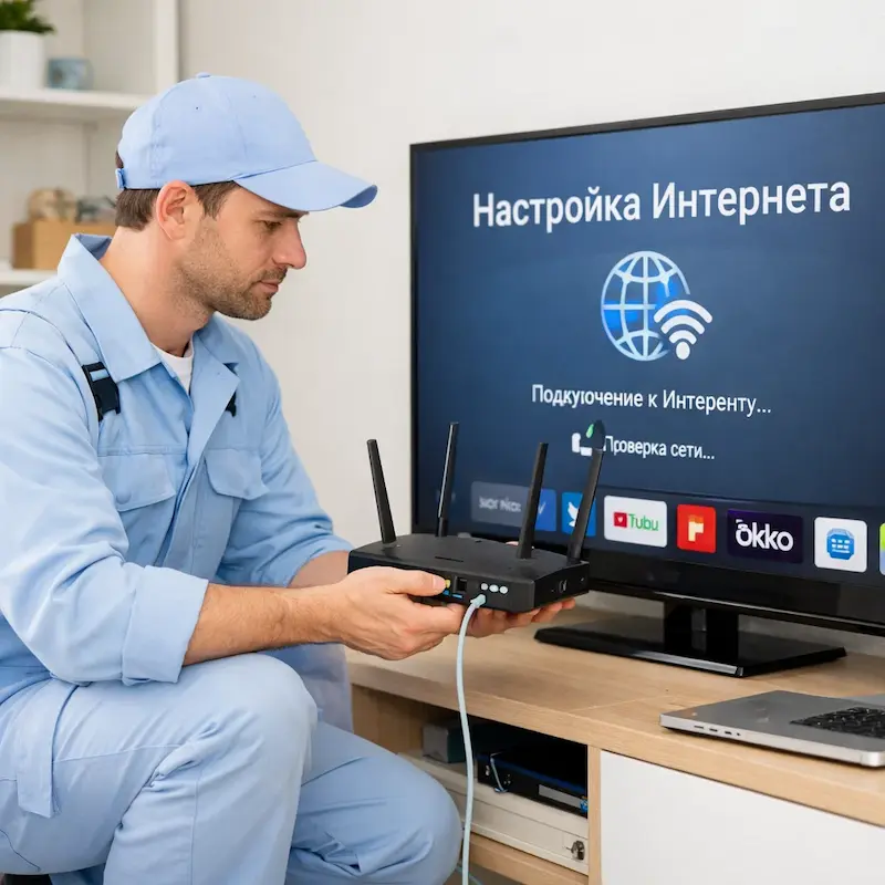 Настройка интернета на телевизоре в Кирове