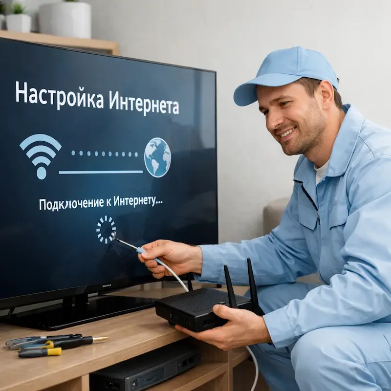 Настройка интернета на ТВ в Кирове