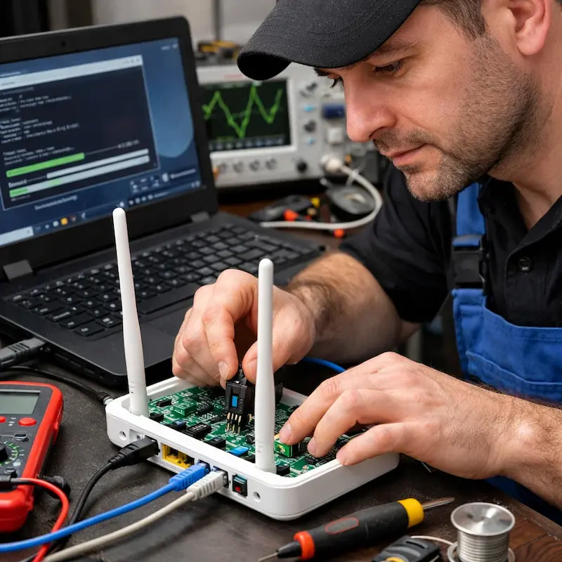 Перепрошивка WiFi роутера в Кирове