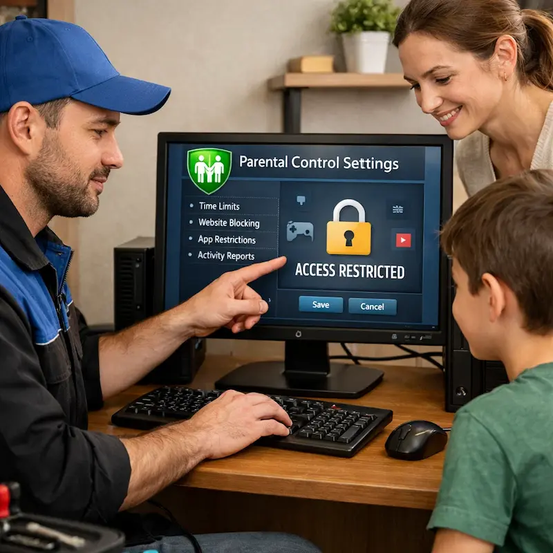 Родительский контроль на компьютере и ноутбуке в Кирове