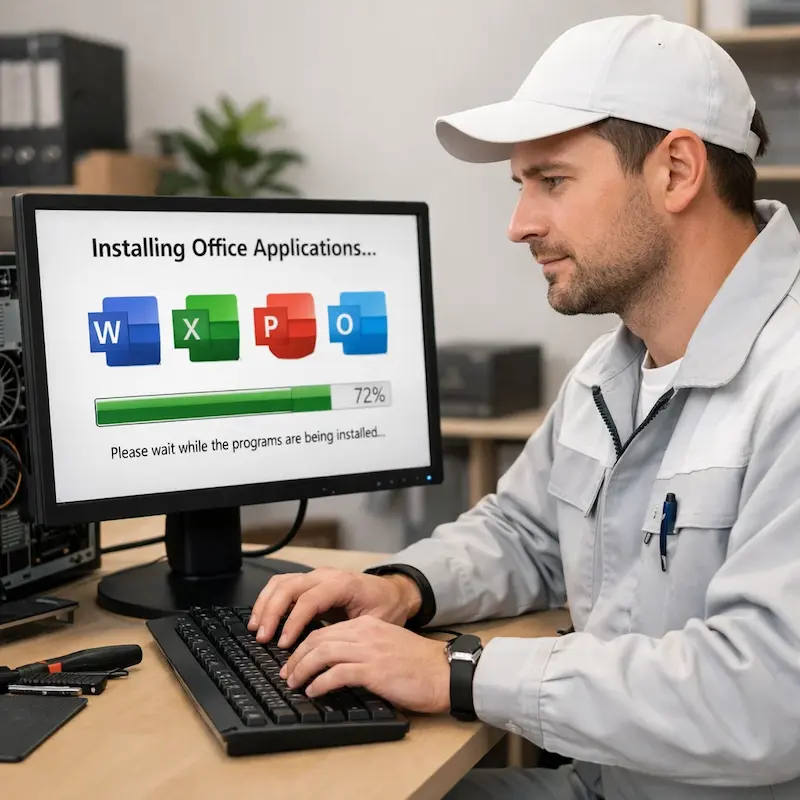 установка офисных программ на компьютер в Кирове