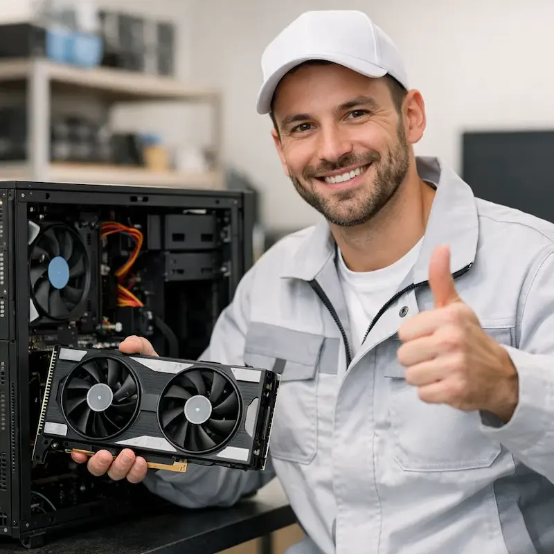 установка видеокарты на ПК в Кирове