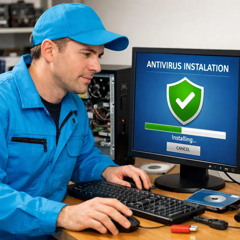 Установка антивируса на ноутбук в Кирове