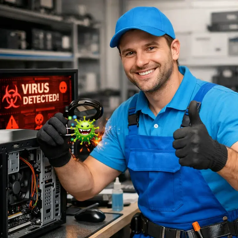 Удаление вирусов с компьютера в Кирове